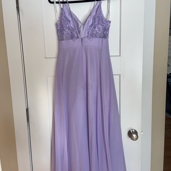 Azazie Lilac Bridesmaid Dress, Size A6 - Picture 2 of 9